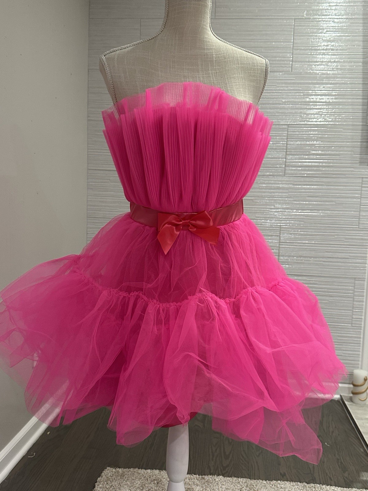 Woman’s Medium Neon Pink Tulle Dress