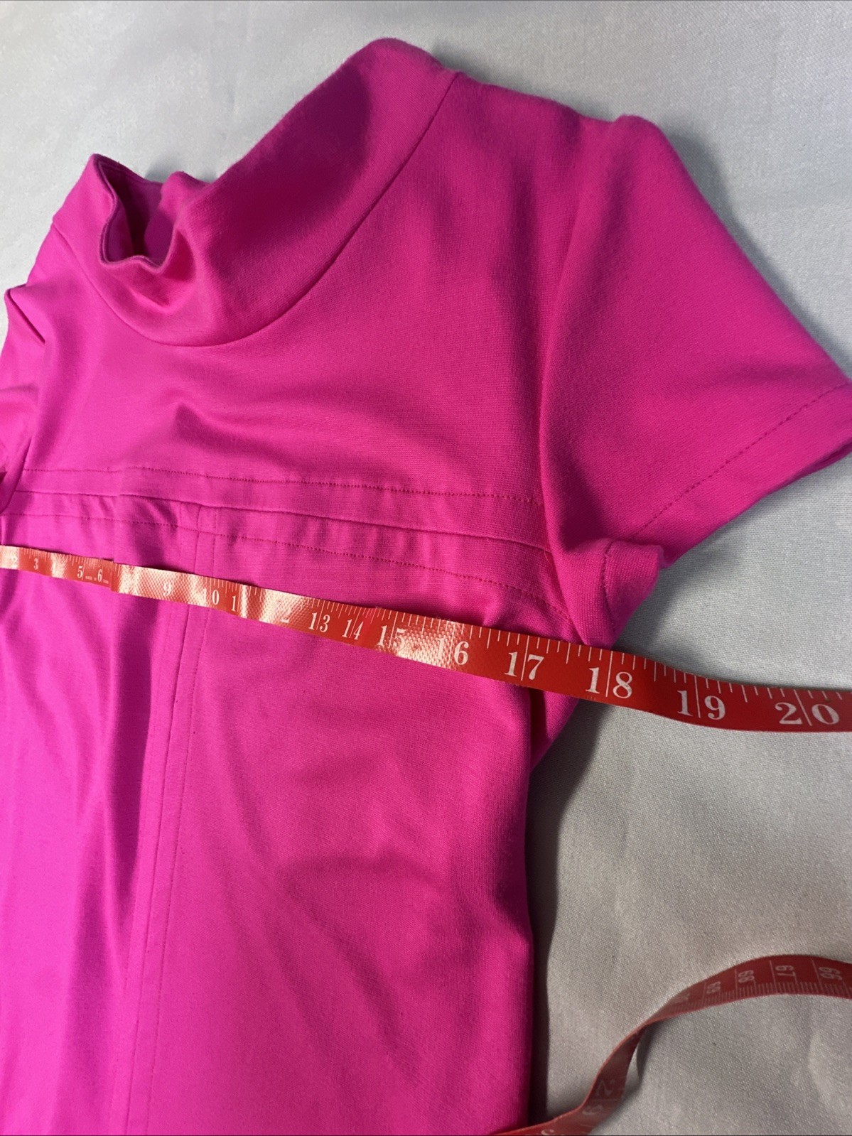 Sara Campbell Stretch Shift Dress Magenta Pink size Small