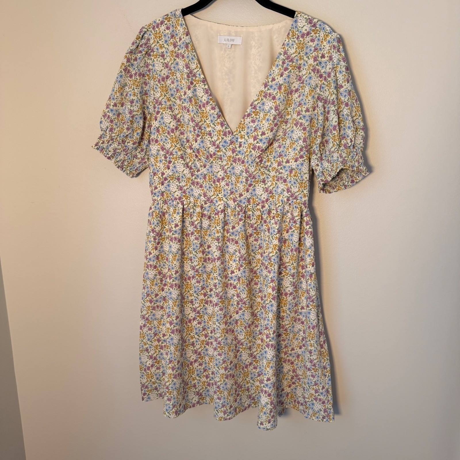 Cottagecore Floral Lightweight Lined Floral Summer Mini Dress NEW (SM) Romantic