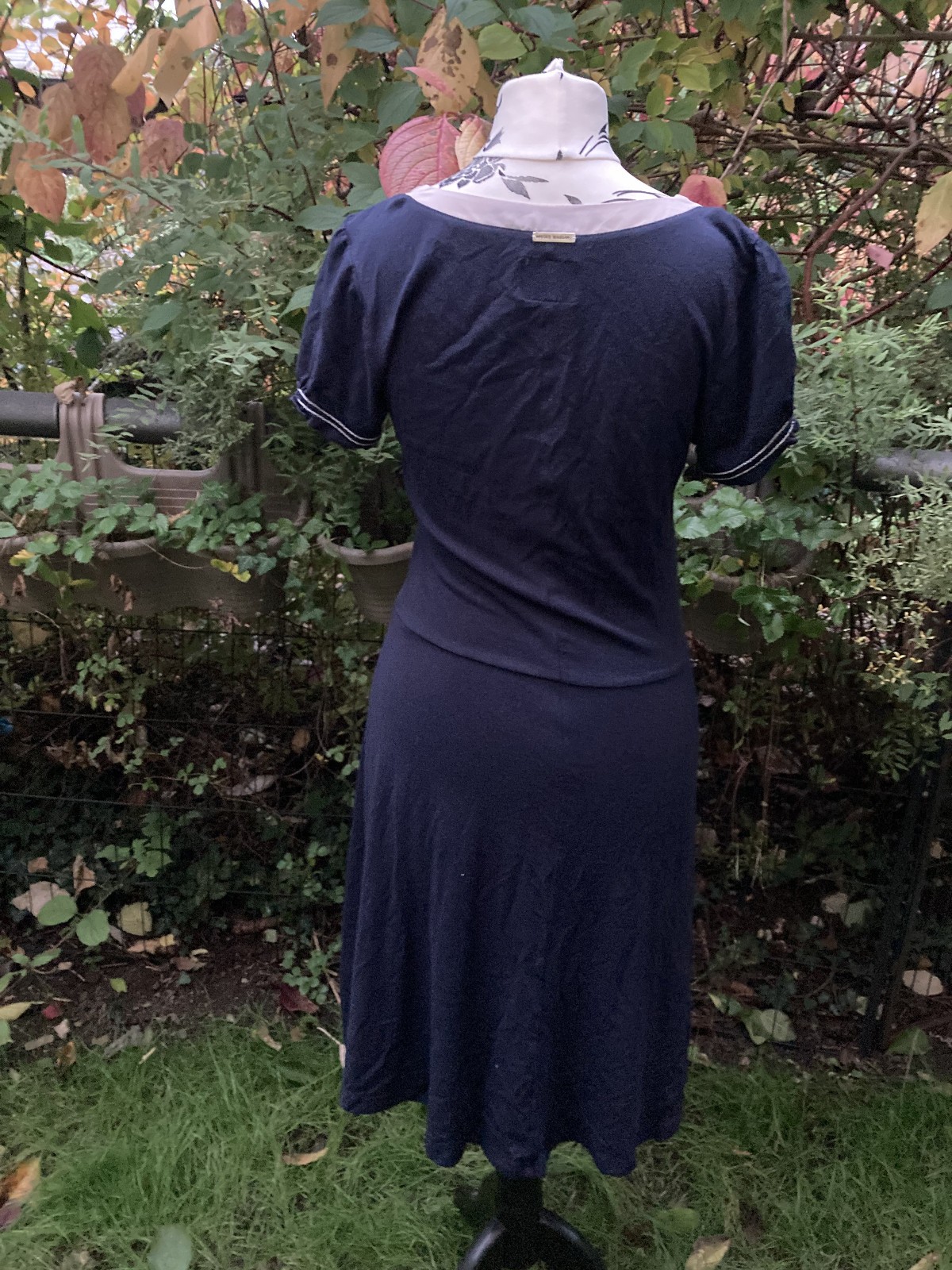 Cute Sailor Dress by Vive Maria Sailor Dress Navy and White in M