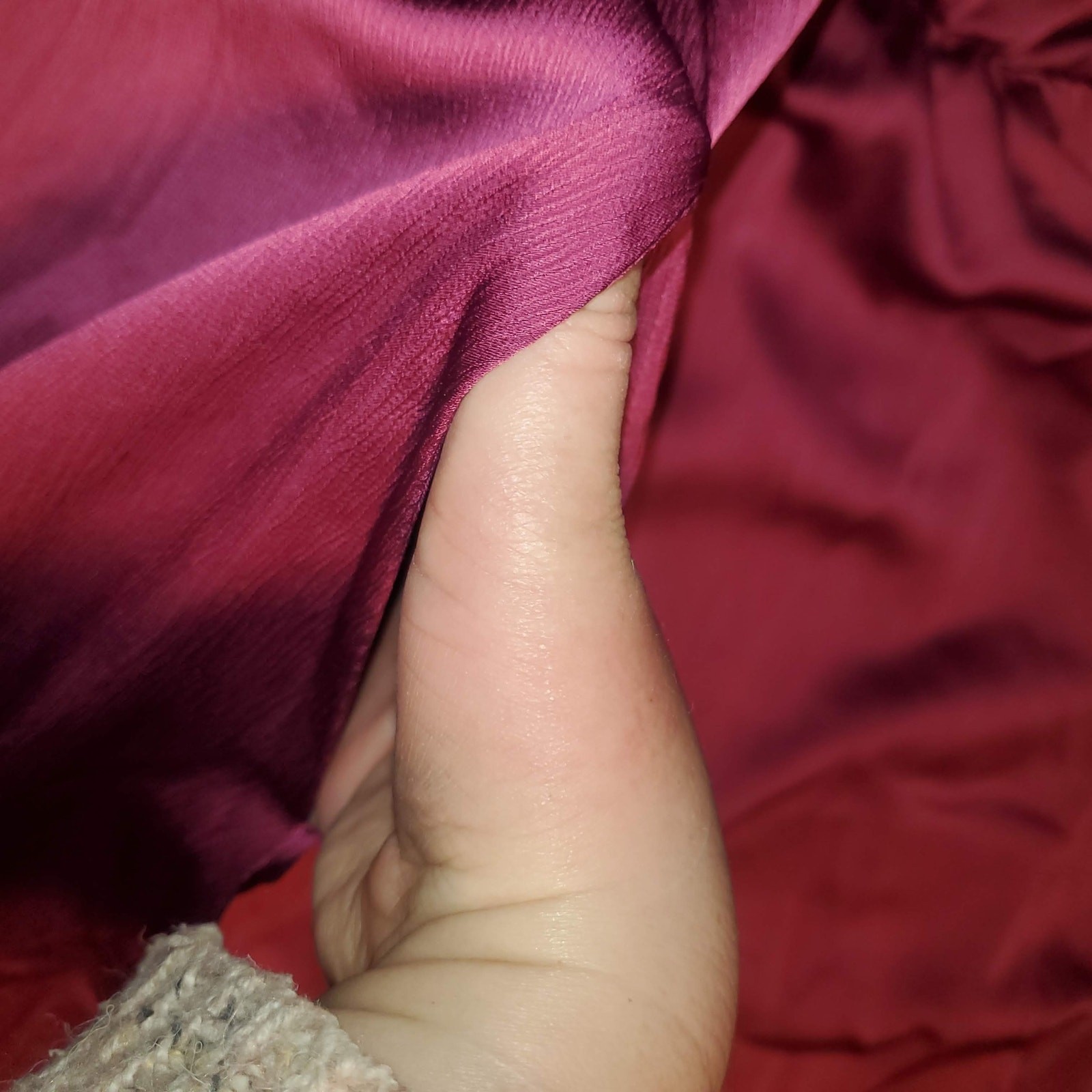 BloomChic Aubergine Purple Ruffle Neck Midi Dress Side Slit Plus 18/20 NWT