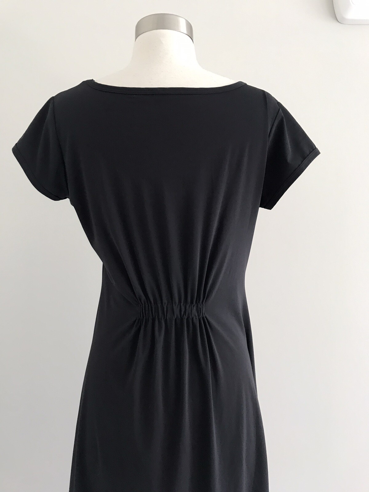 BABETTE POLYESTER POLYURETHANE STRETCH ELASTIC WAIST BACK DRESS SIZE XS