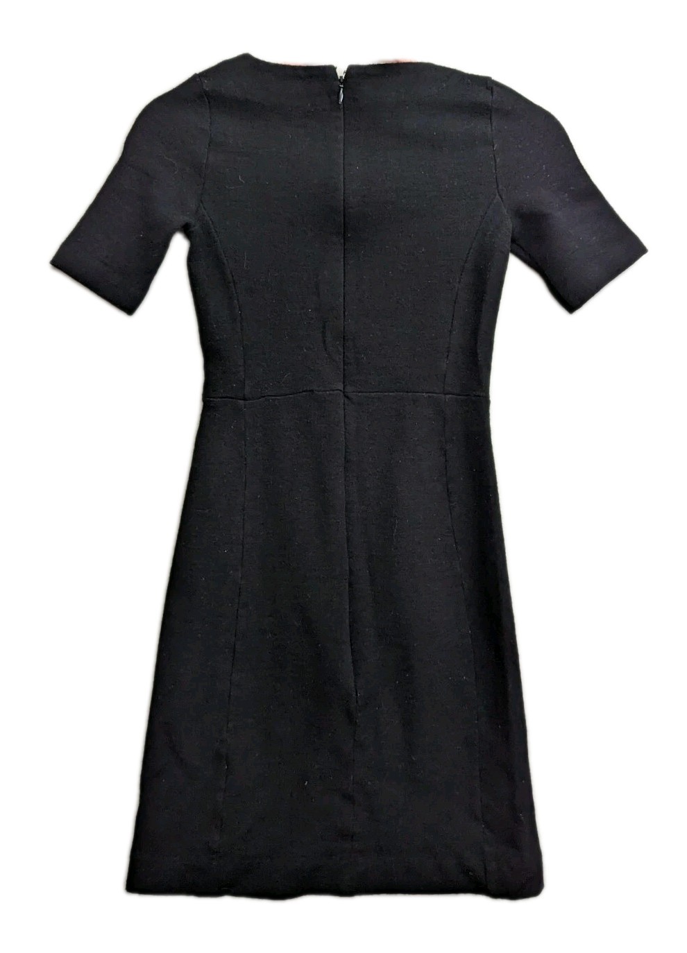 J Crew Wool Blend Dress Short Sleeve Crew Neck Sheath Black Size Women’s size 2