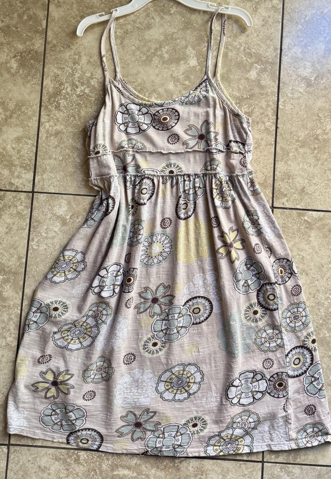 Mossimo Supply Co Spaghetti Strap Pastel Mini Dress Size M So Comfy Boho Hippie