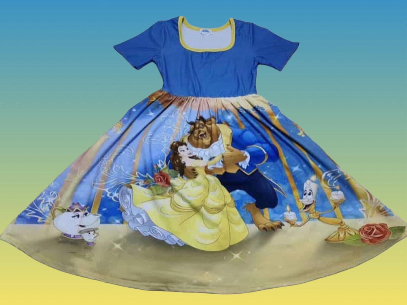 Beauty and the Beast Dancing 5XL Dress by Enchanted Dress Shop