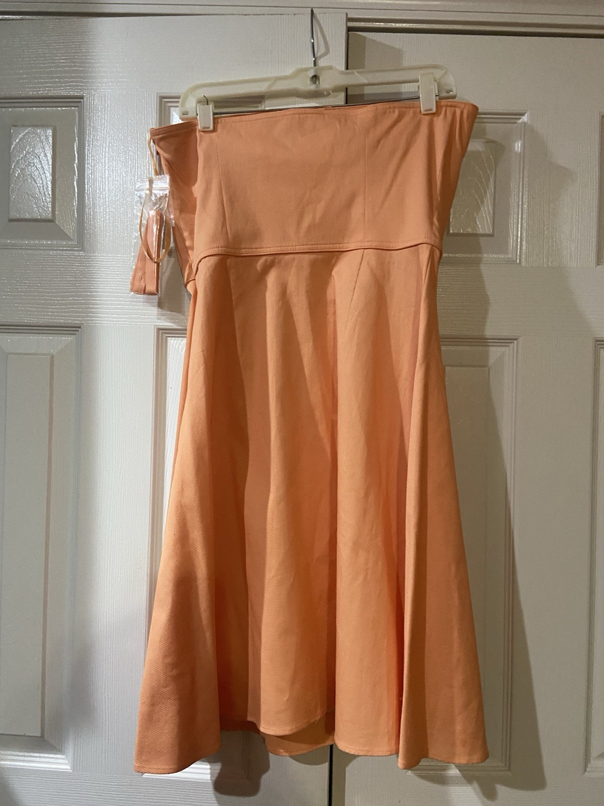 Amanda Smith Lindsey Embroidery Peach Strap Included Women Dress 10