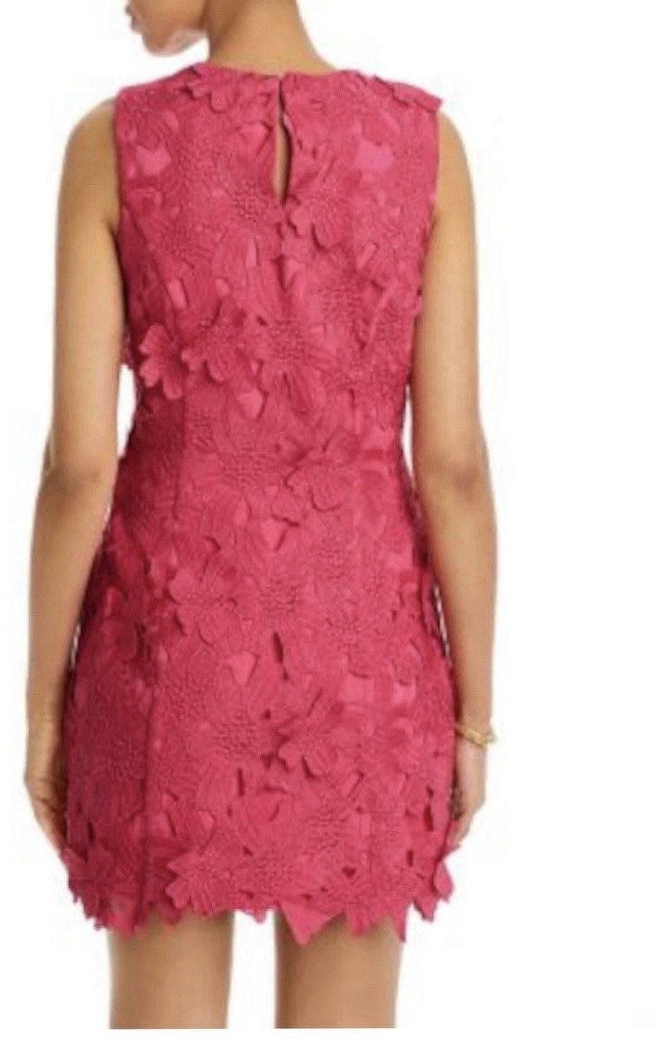 ENDLESS ROSE Womens Pink Lined Back Sleeveless Mini Party Sheath Dress M