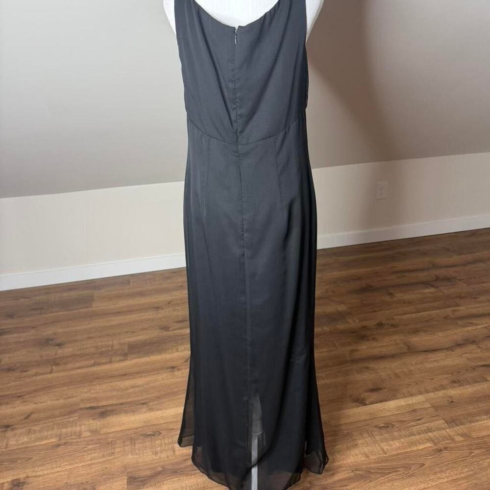 Practical Magic Watters & Watters black cowl neck chiffon maxi dress Witchcore