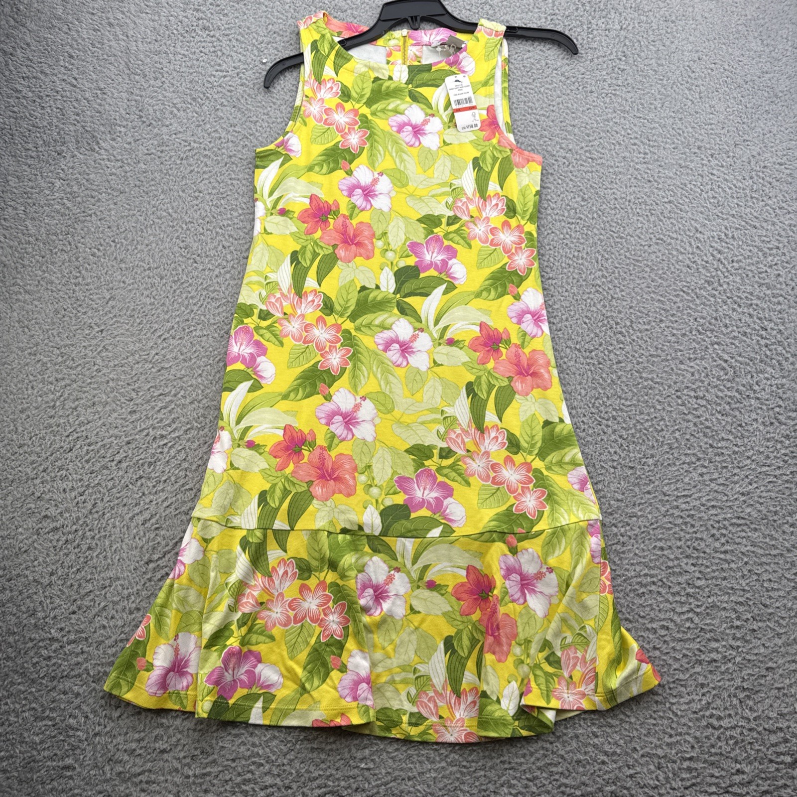 Tommy Bahama Womens Size XS Blazing Yellow Darcy Dress Happy Hour Flower
