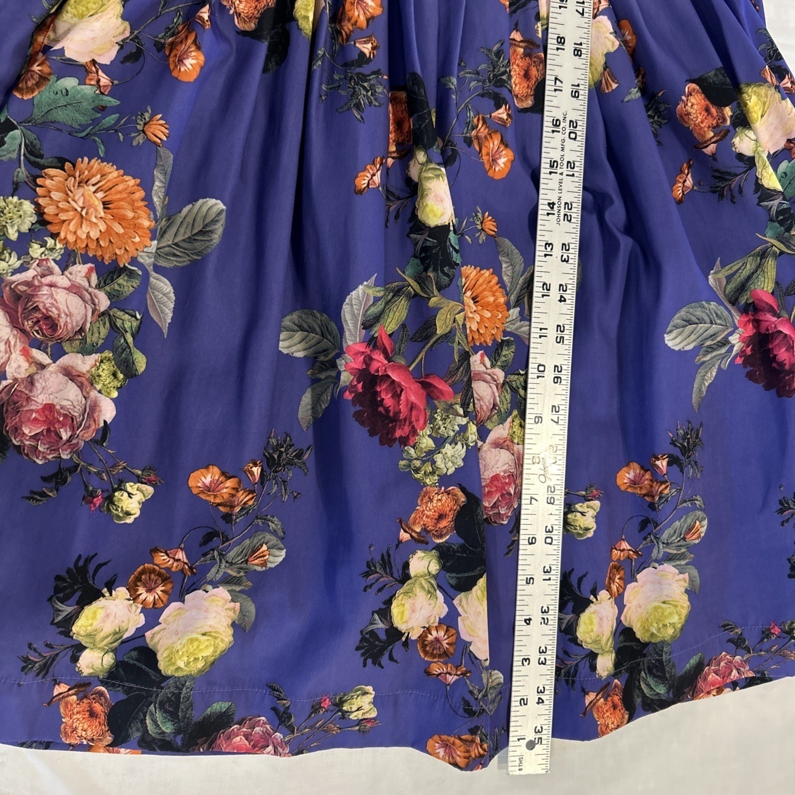 Bea & Dot by ModCloth Floral Fit & Flare Dress Women Small Purple Sleeveless Bow