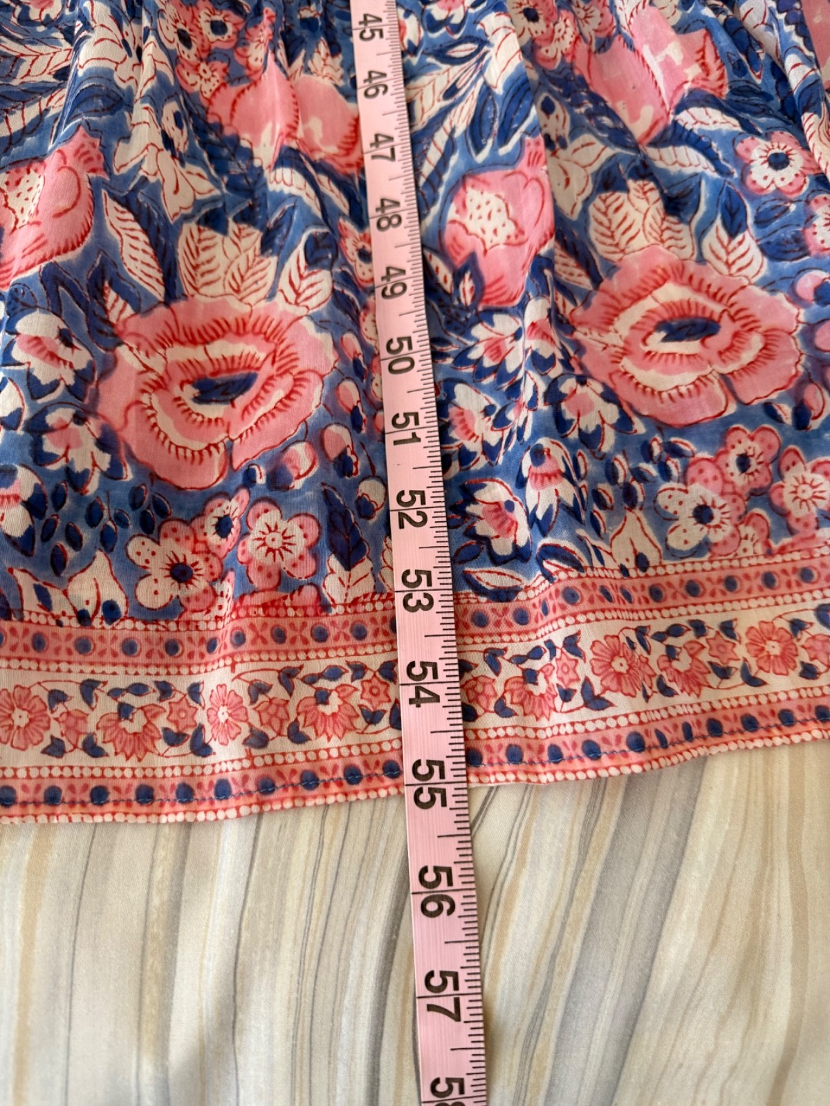 NEW! BELL by Alicia Bell Phoebe Maxi Dress Pink Blue V Neck Size XS $372