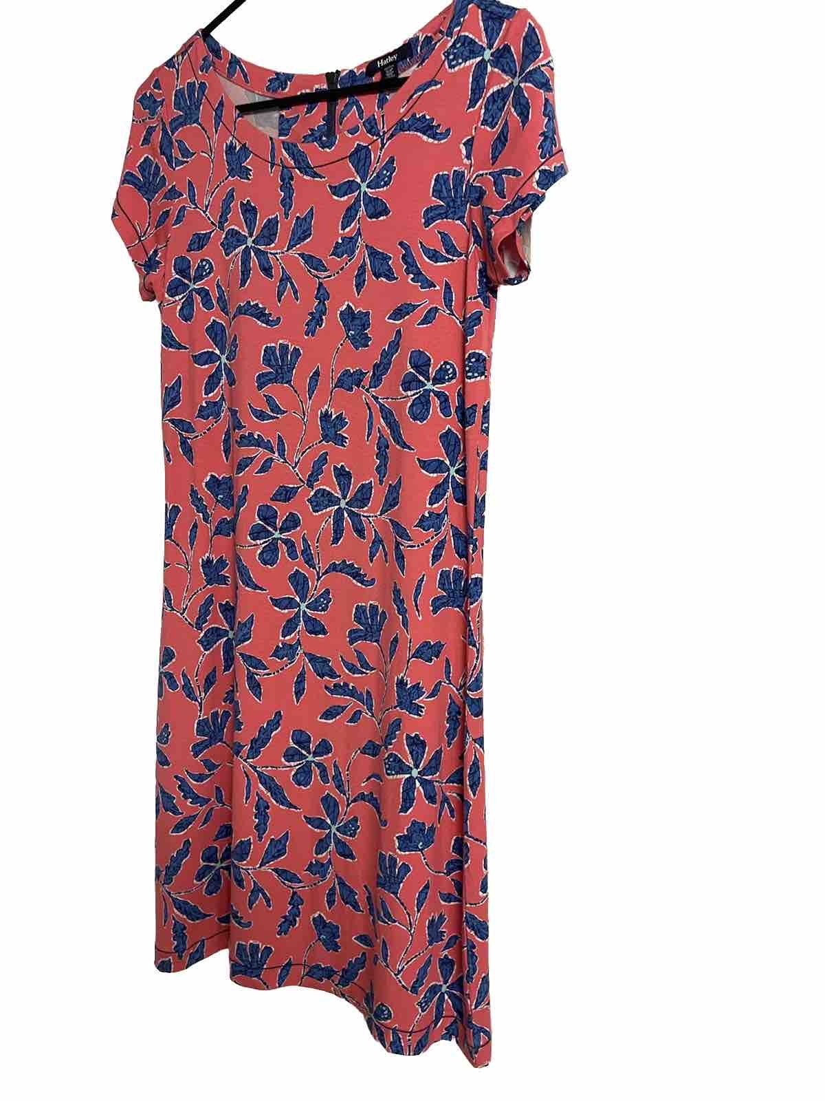 Hatley Dress Size Small Floral Knee Length Pink Blue Women Excellent