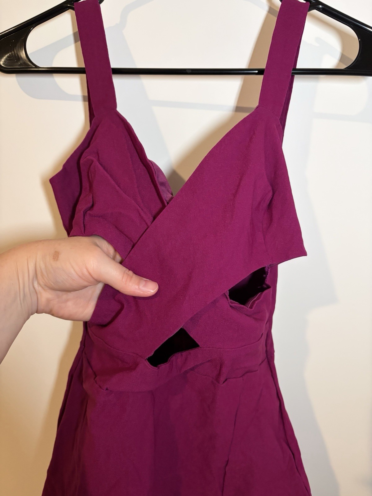 Windsor Women’s Purple Solid Strappy Sleeveless Zip Dress Size M
