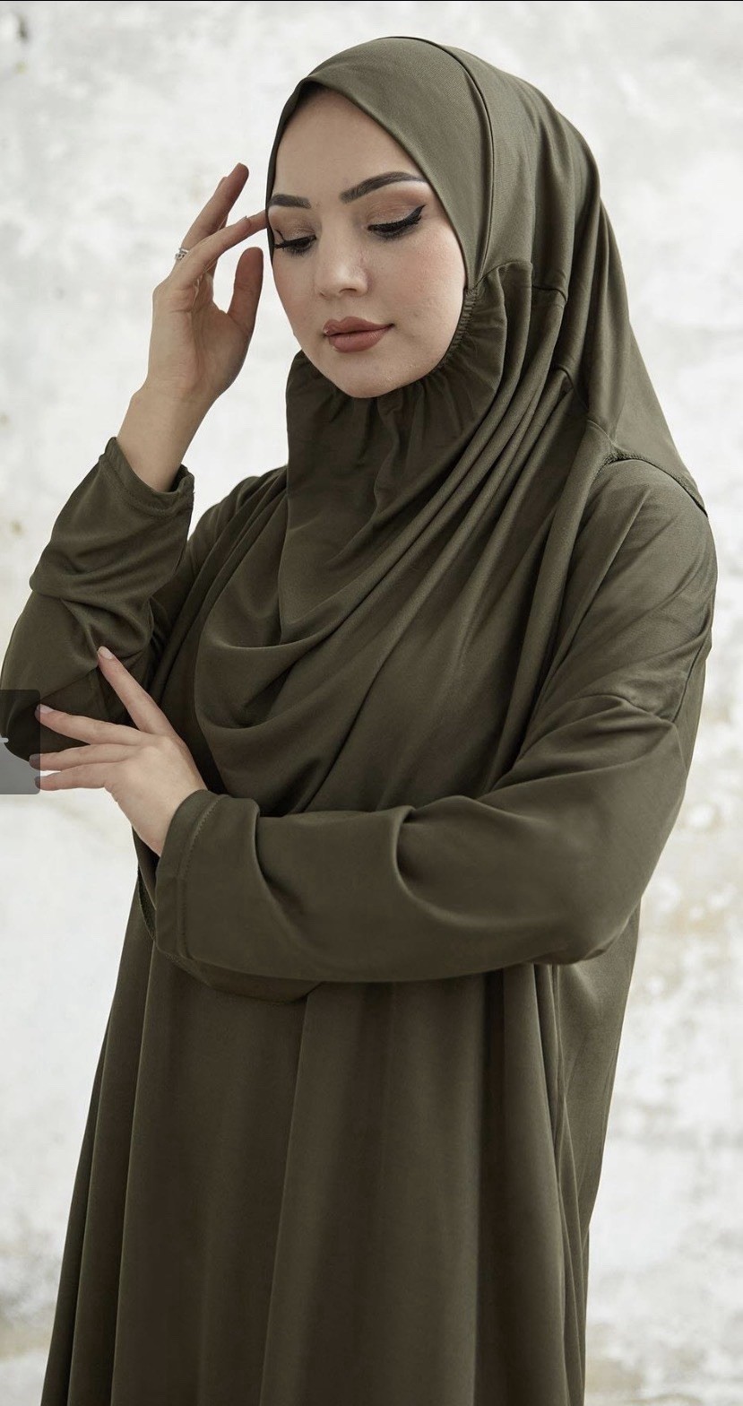 One Size : Khaki Prayer Wear Muslim Clothing
