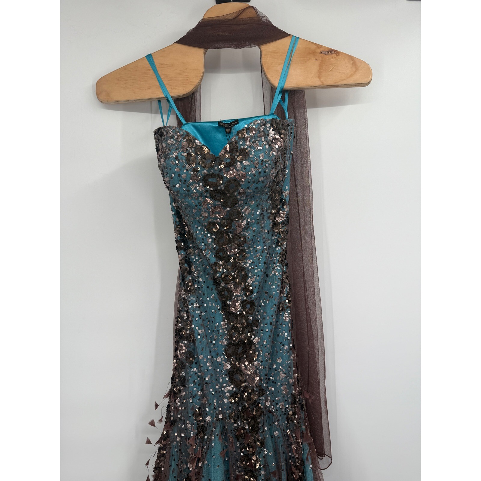 Alberto Makali gown Sweetheart Neck Strapless mermaid Dress NWT Sz 8
