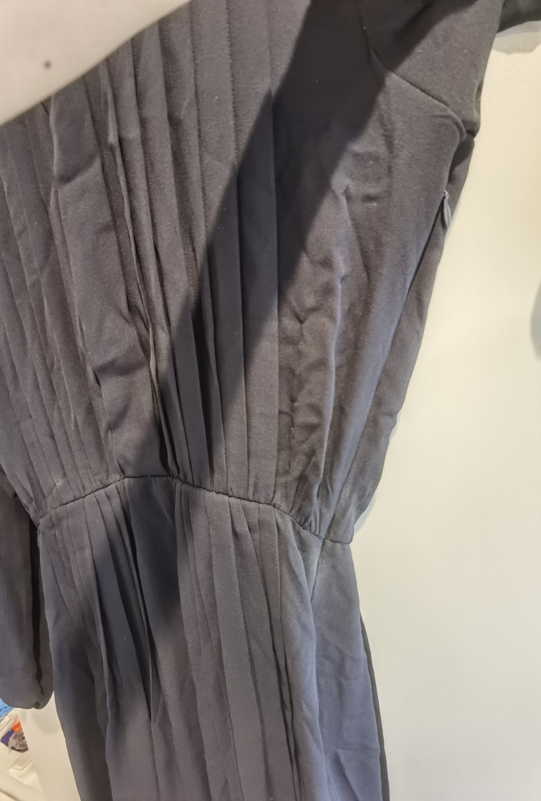 FR38 Silk Yves Saint Laurent Rive Gauche Dress & Belt Vintage 1992
