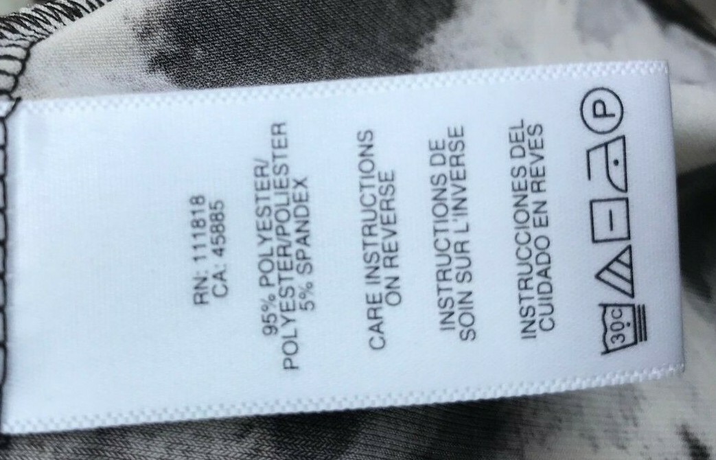 Michael Kors Print Dress black white grays cap sleeve Size P 2