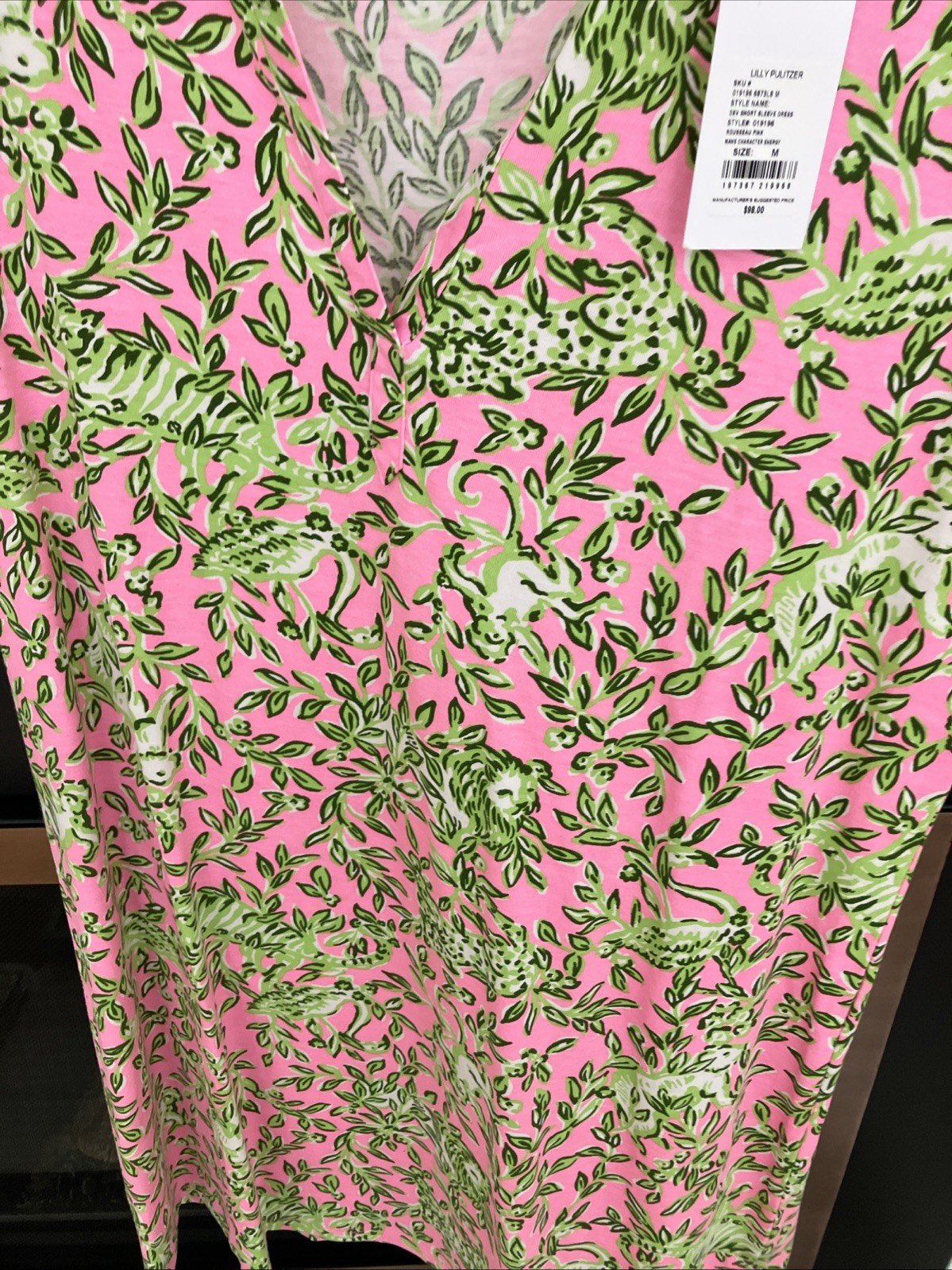 Lilly PUlizer Dev Dress Rousseau Pink Mane Character Energy NWT Size M