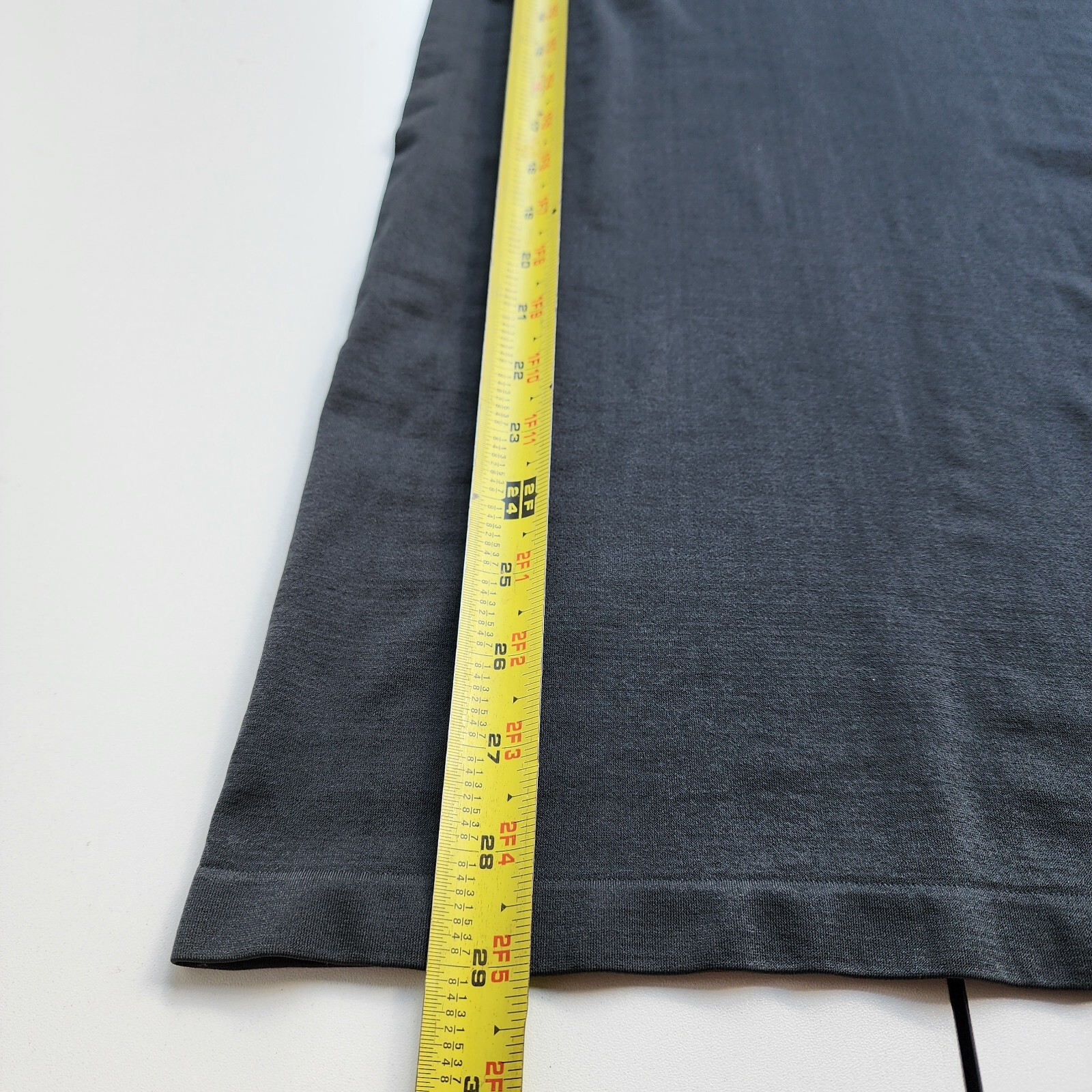 NWT Yelete Stretch Nylon Bodycon Mini Dress Charcoal Gray OS
