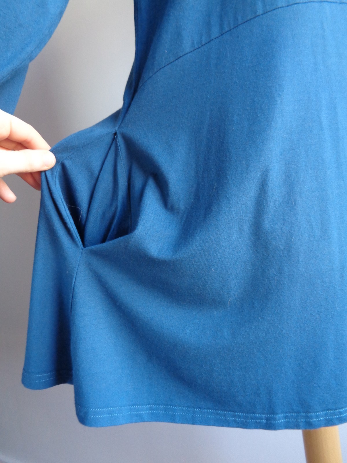 MASAI Blue Jersey Dress with Pockets Size 10 to 12 approx casual shot mini