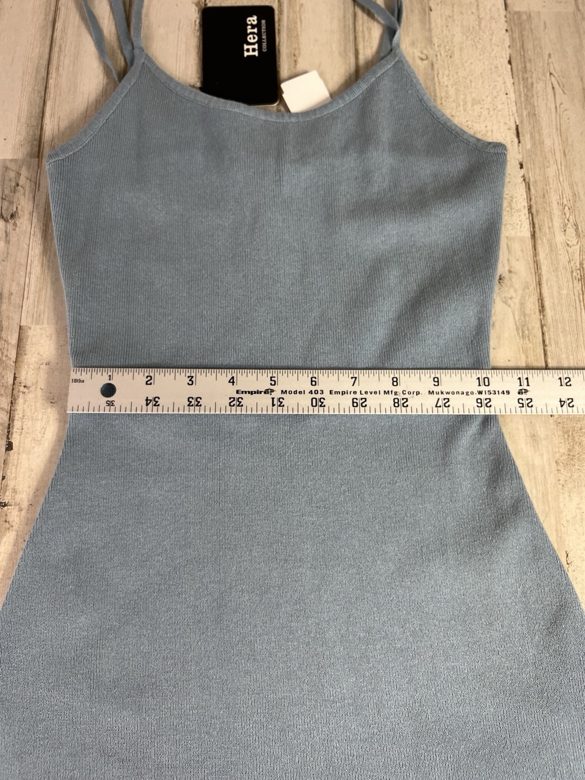 Hera Collection Basic Straped Tube Knit Dress Size – Large Ocean Blue Color