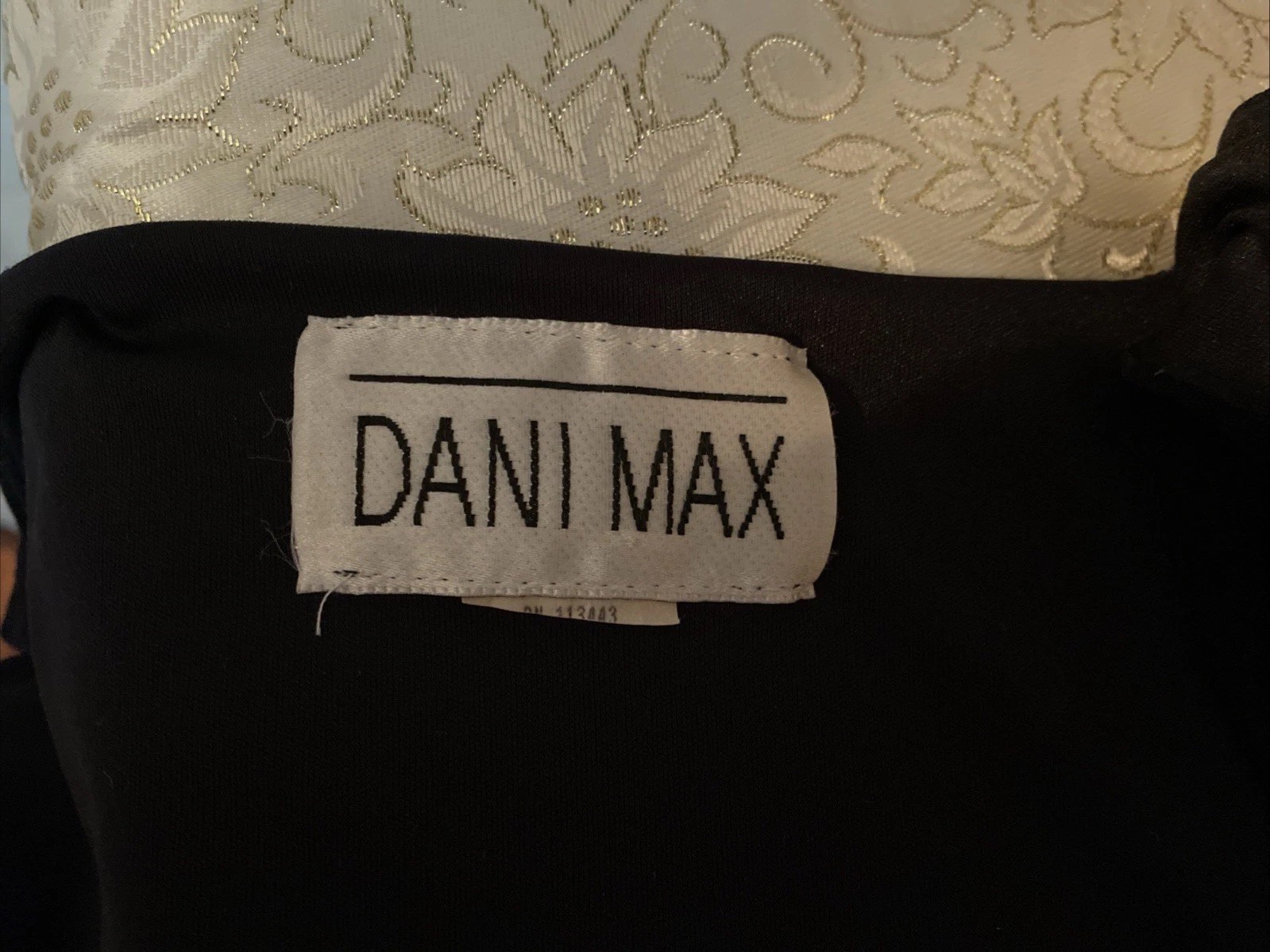 Dani Max Wom Estim M Sexy Black Assymetric Handkerchief Dress Plunging V-Neck