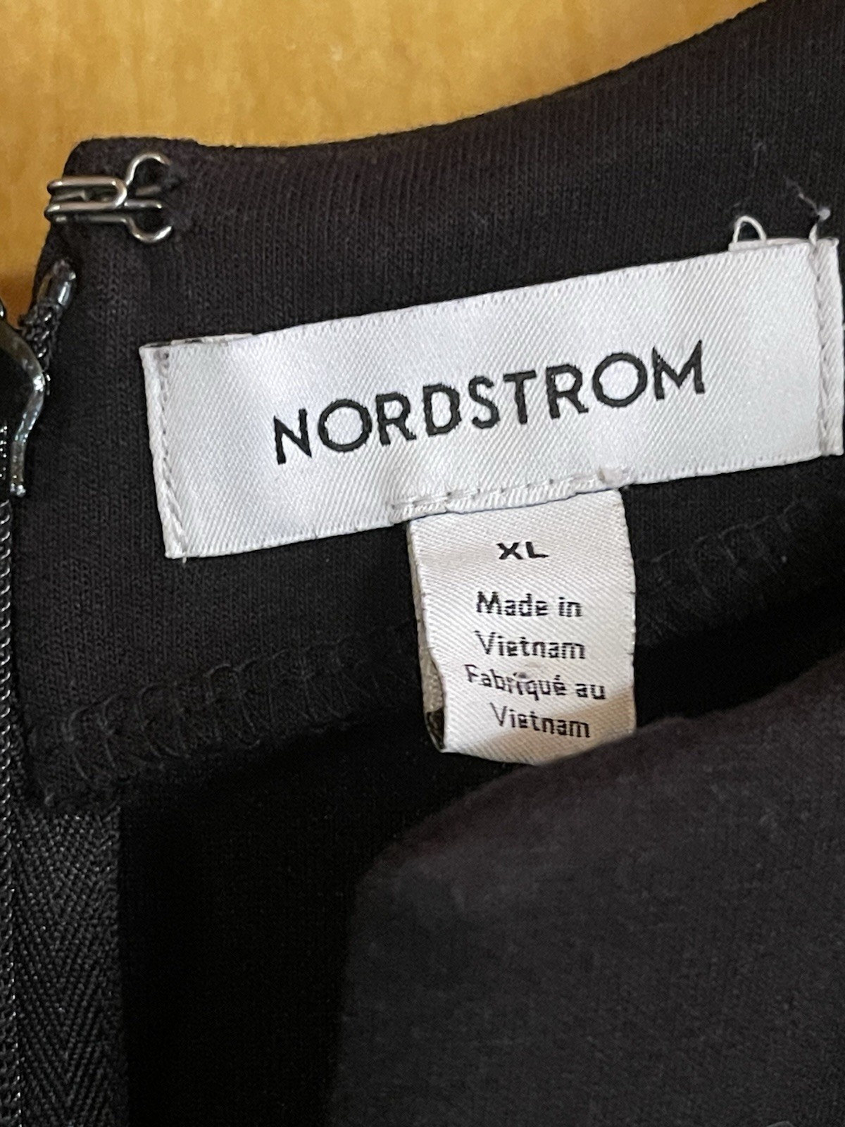 Nordstrom Women’s XL Black Short Sleeve Long Midi Shift Dress, Worn Once