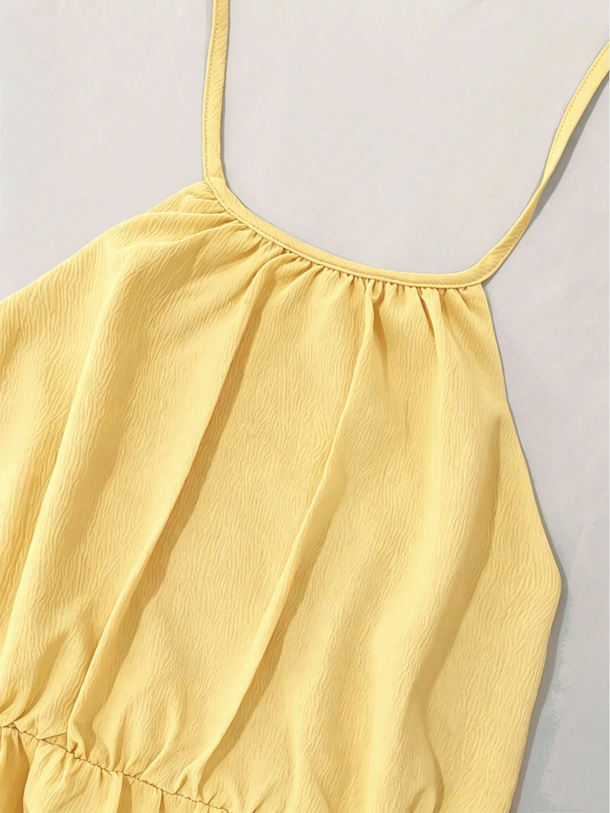 Ladies Elegant Ice Blue Backless Summer Dress