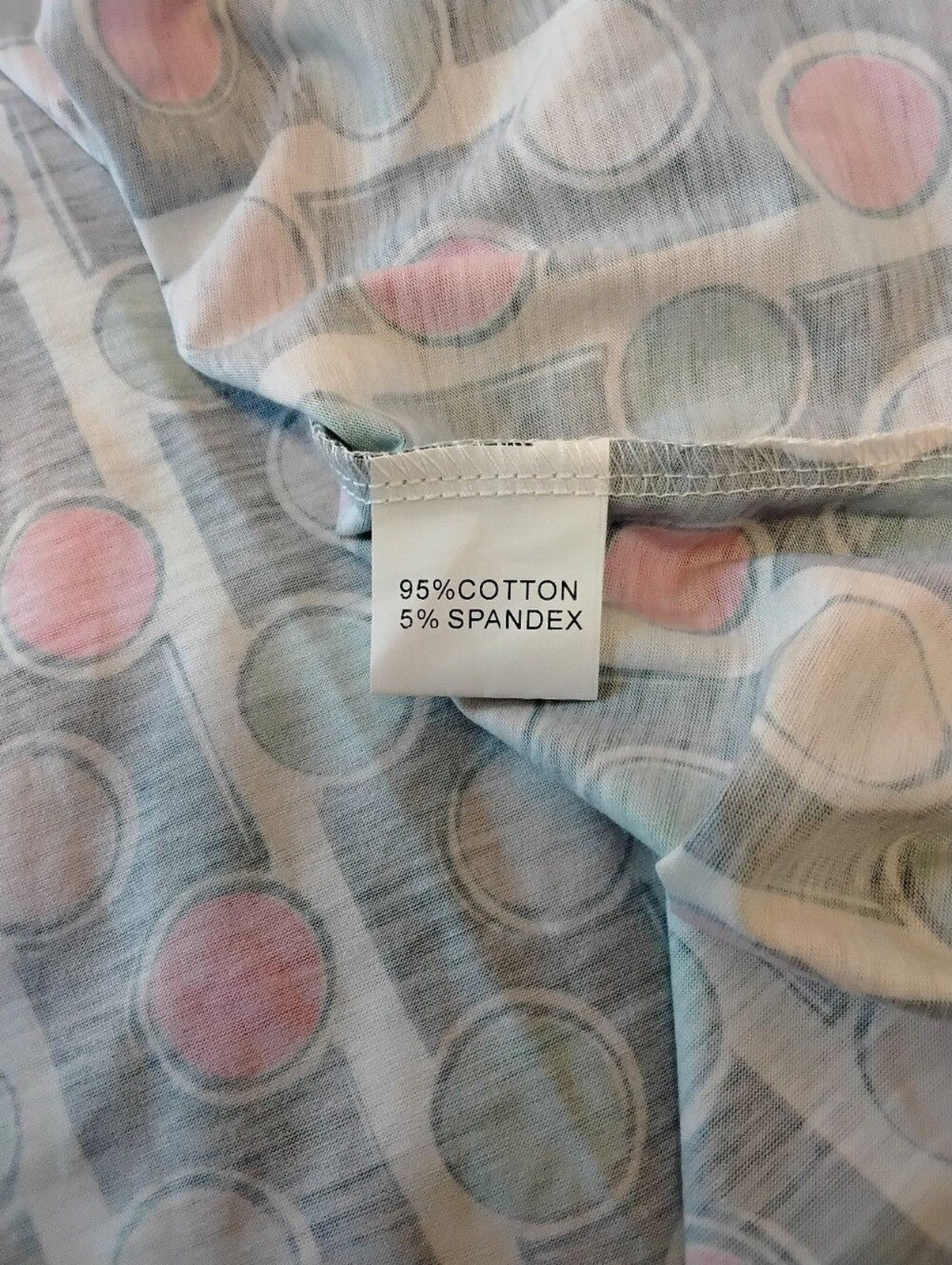Kilig Colorful Polkadot & Stripes Bold Artistic Print Midi Dress Size Large