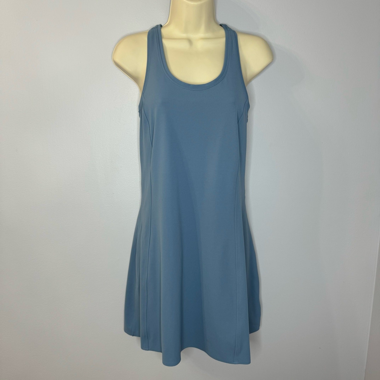 ATHLETA On My Way Dress Cottage Blue Sport Tennis Casual Tank Sun Travel Medium