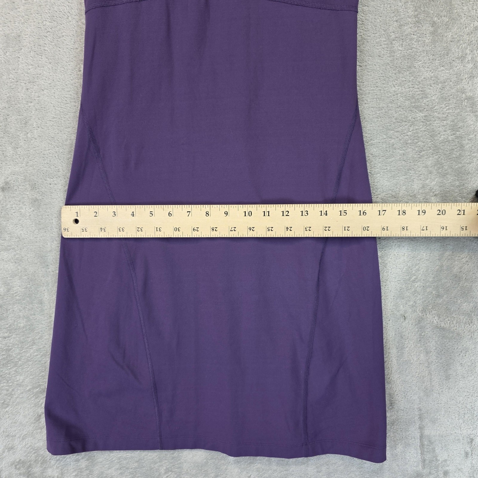 Lucy Dress Womens Small Purple Racerback Athletic A-Line Supplex Nylon Shelf Bra