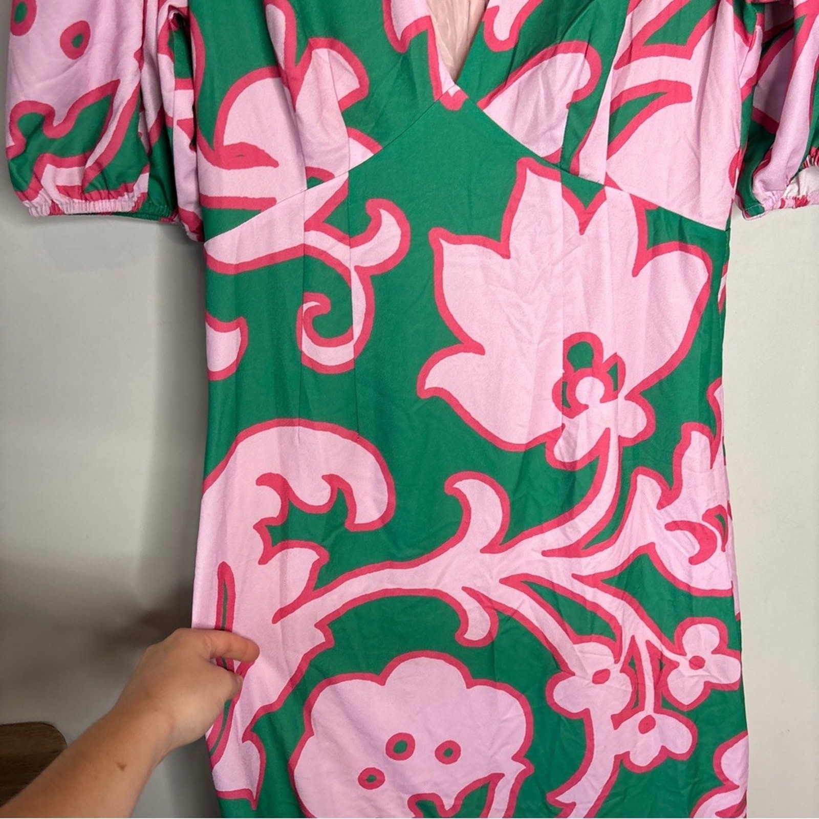 Rhode Ester Print Floral Midi Dress