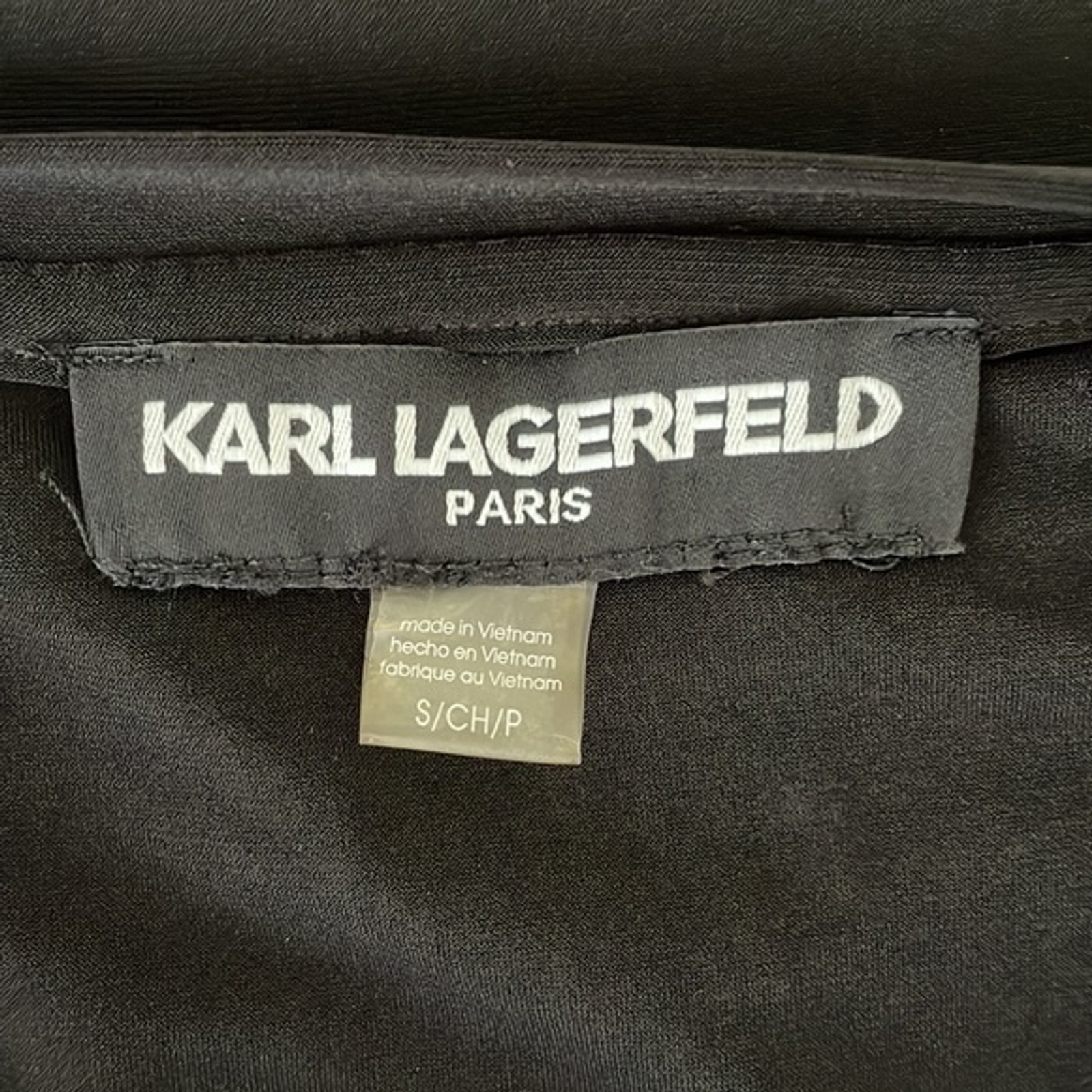 Karl Lagerfeld Paris Monogram Logo Dress Women’s Size Small. Black & White. EUC