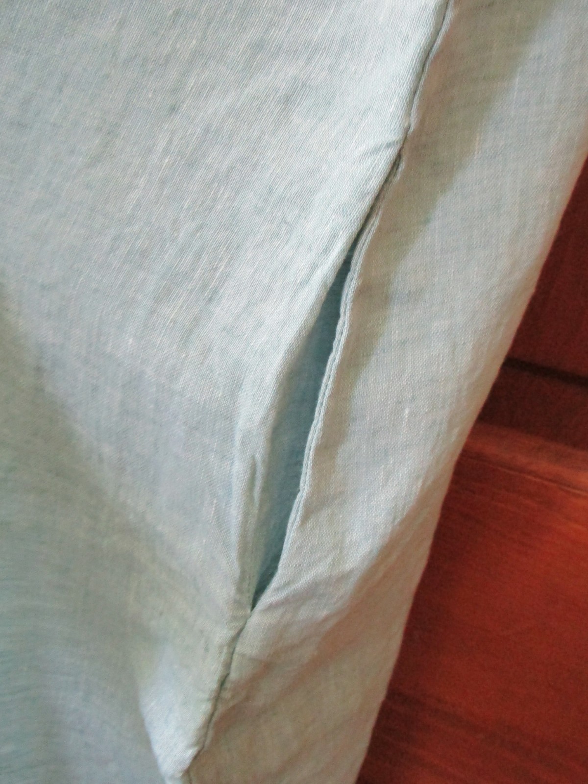 FLAX Designs Linen Centered Dress M NWT