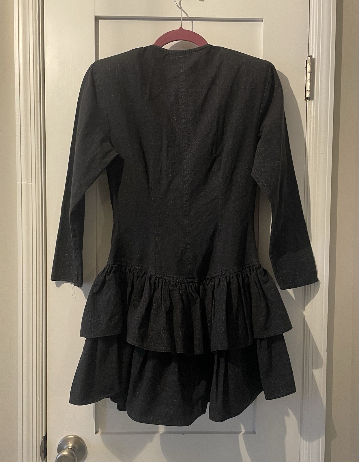 Vintage IZ California 80s 90s Mini Gray Dress Shoulder Pads Women’s Size: 7 EEUC