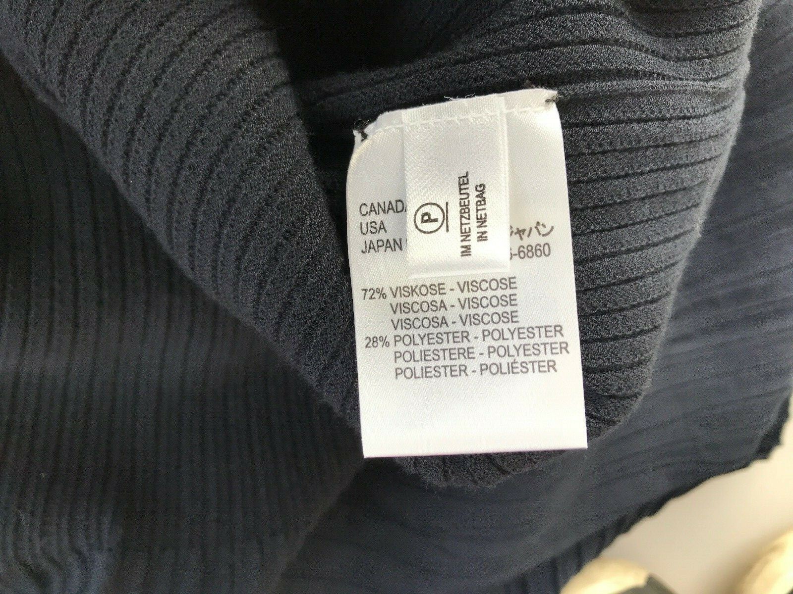 ESCADA NAVY BLUE SHORT SLEEVE KNIT FLARE BOTTOM DRESS GR Sz 38 MADE IN ITALY