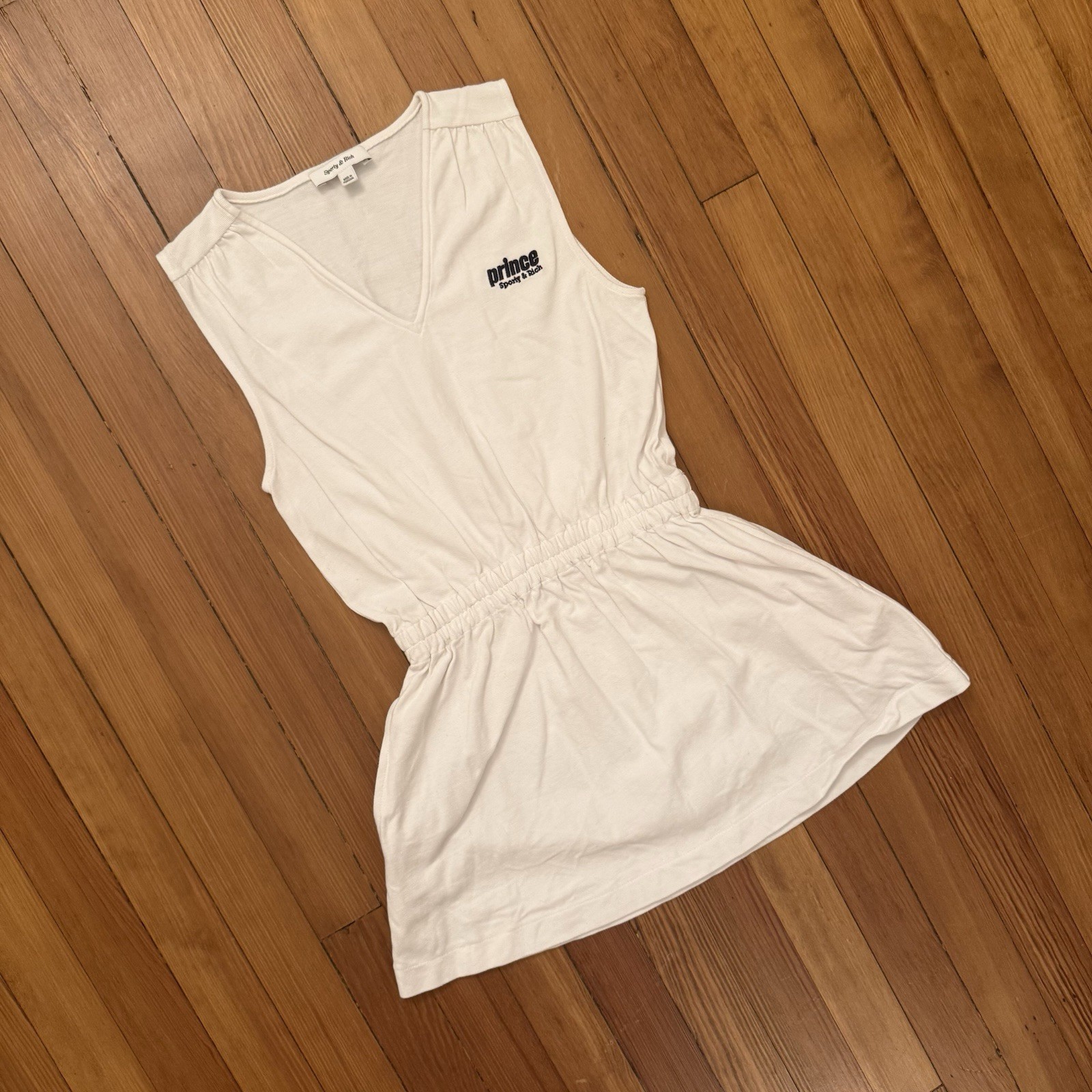 Sporty & Rich X Prince Tennis Dress Size Medium Made In Portugal Cotton