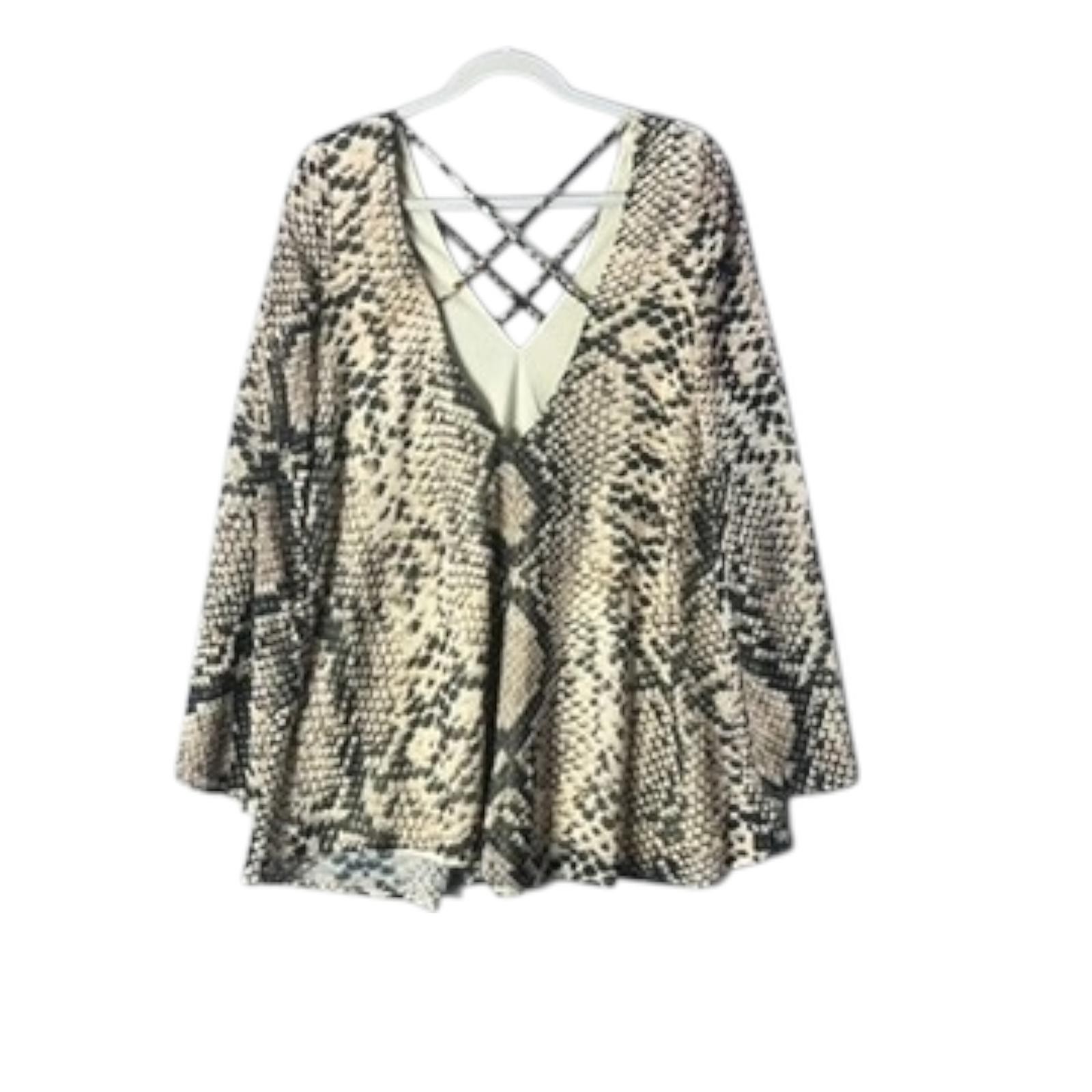 Show Me Your MuMu Joni Flow Python Print Mini Dress Size X-Small