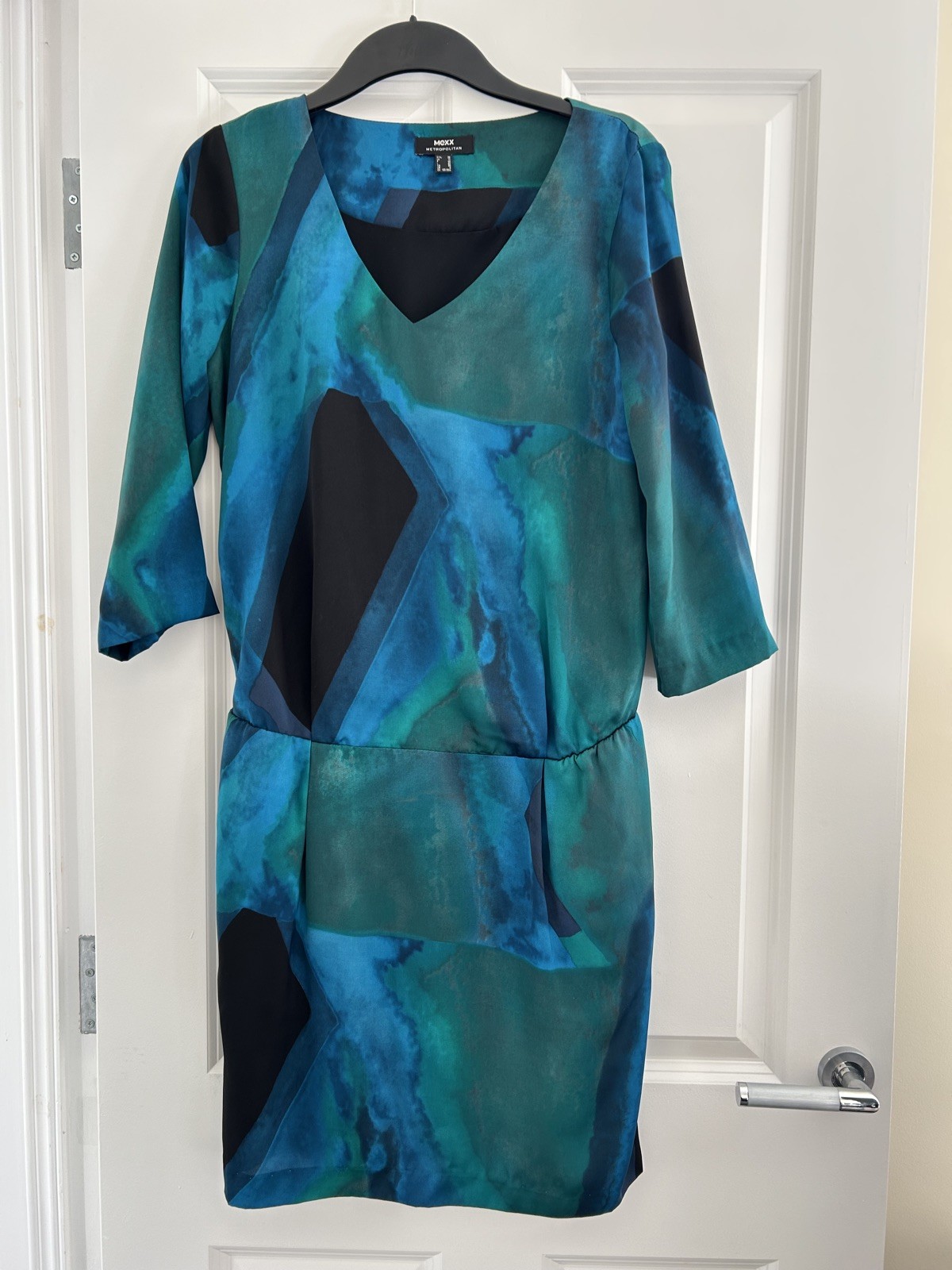 Mexx metropolitan 10 tunic mini dress green and blue perfect party