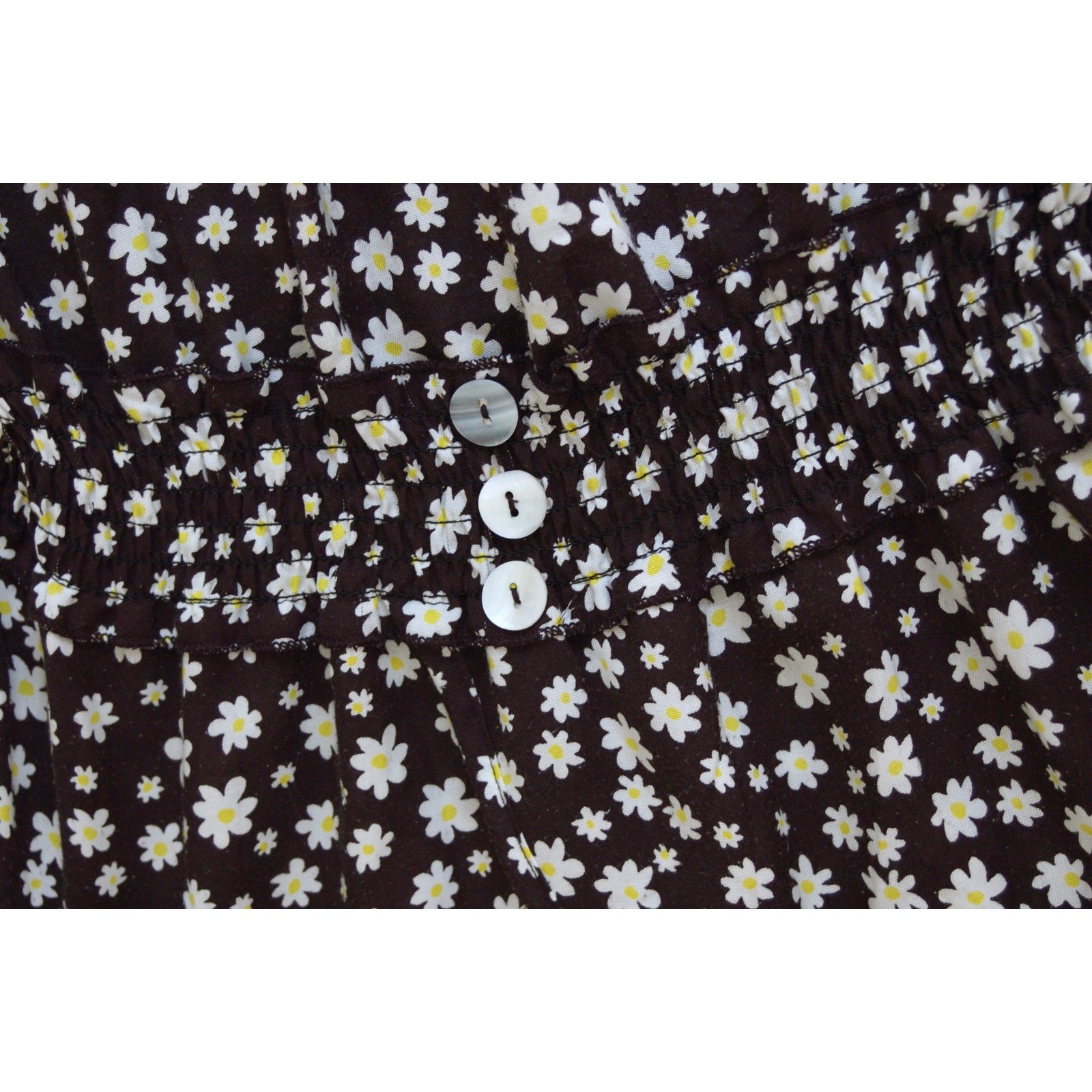 Charlotte Russe Black Daisy Dress Ruffle Tiered Midi M Cottagecore 90s Grunge