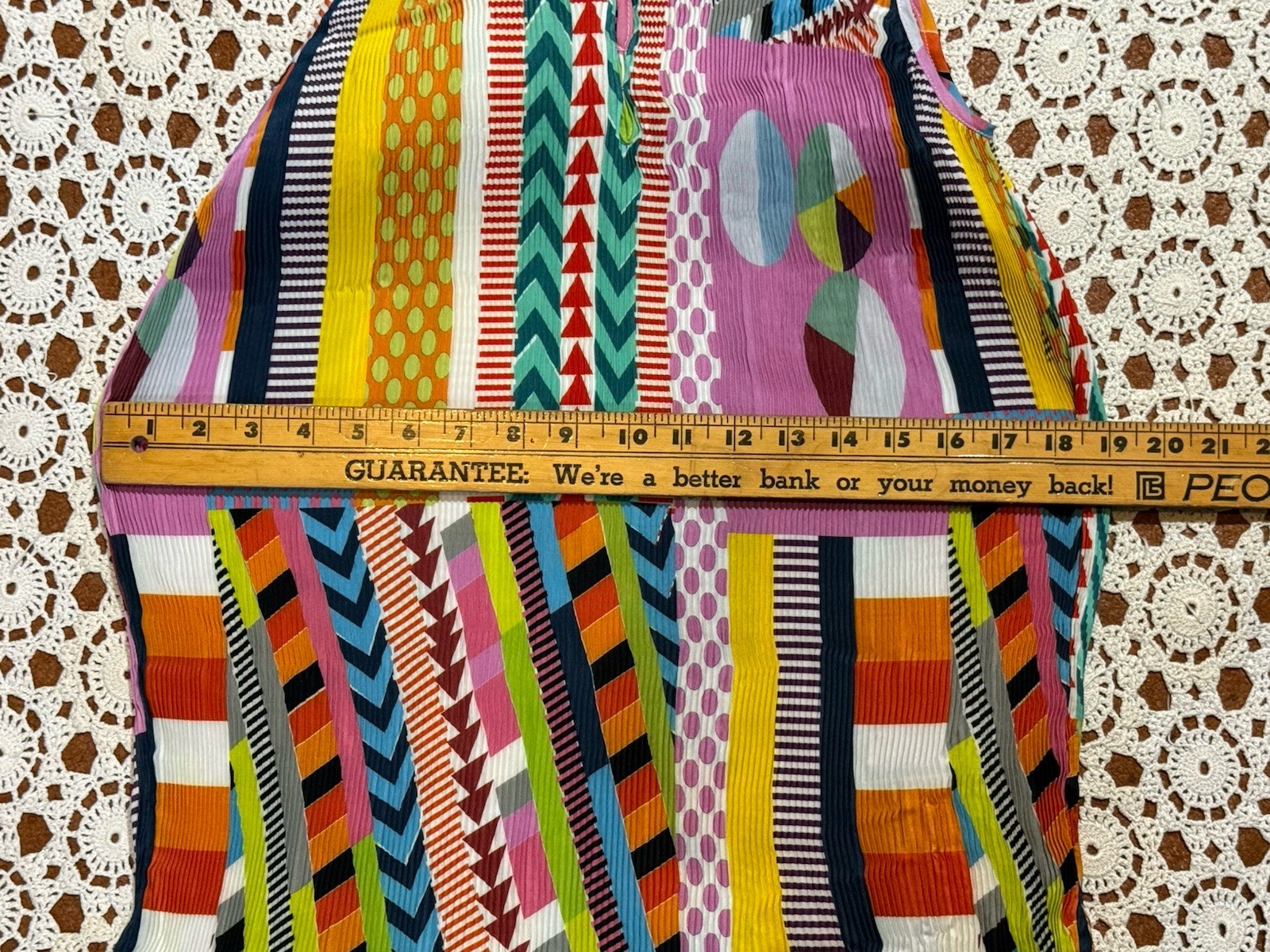 DESIGUAL Vibrant Art Patchwork Print Dress Halter Neck Beach Club Classic