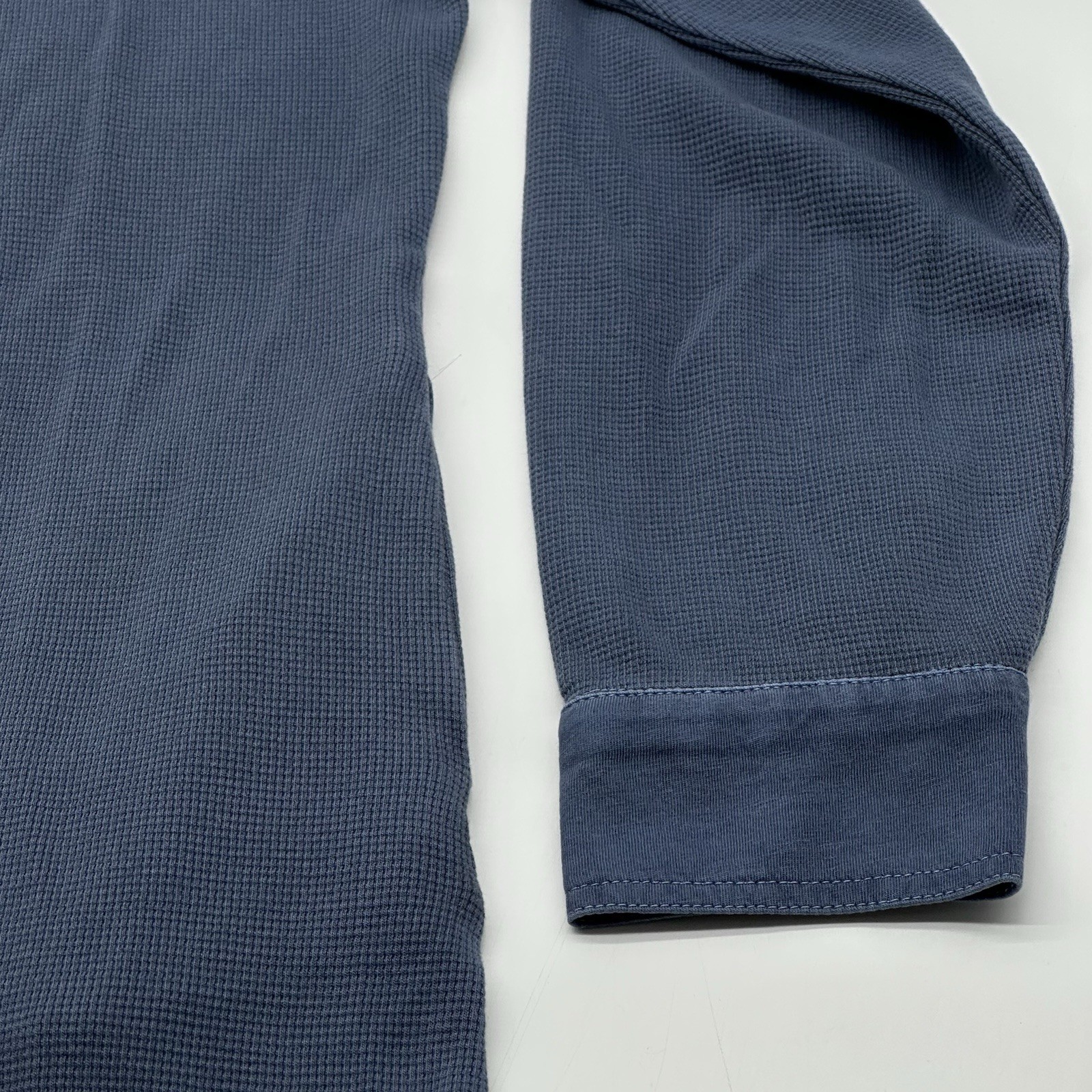 The Normal Brand Vintage Thermal Size Medium Blue Henley L/S Shirt Dress NWT