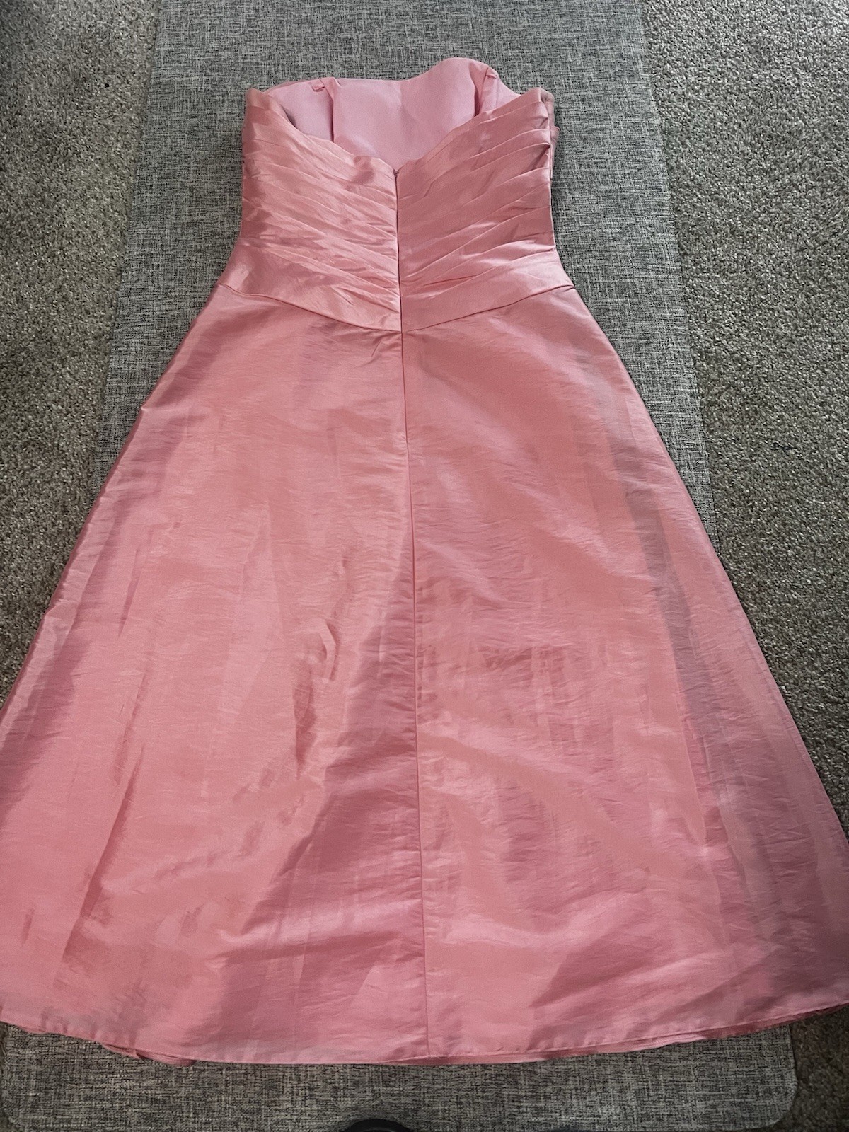 Pink Strapless Prom Dress B2 by B Darlin Size 8 Satin Formal Dress