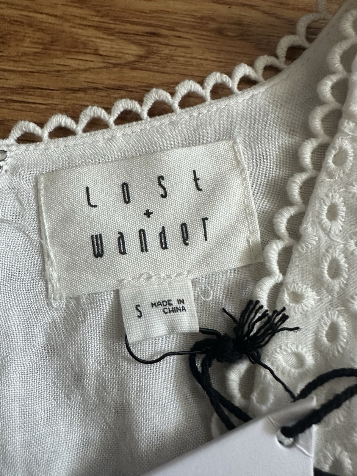 NWT Lost + Wander White Side Cut Out Dress S