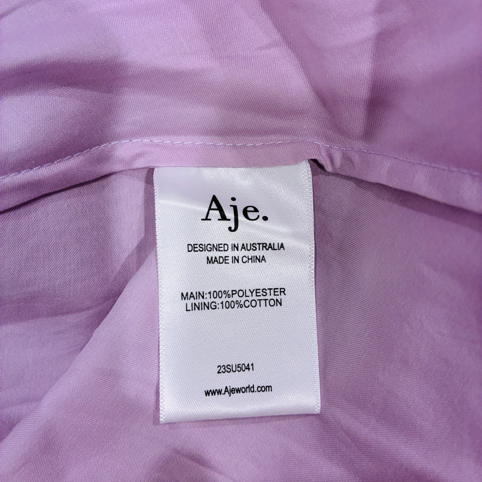 AJE Nova Pleated MIDI DRESS Lavender SIZE AU/UK 6 US 2 RRP $629 Wedding Guest
