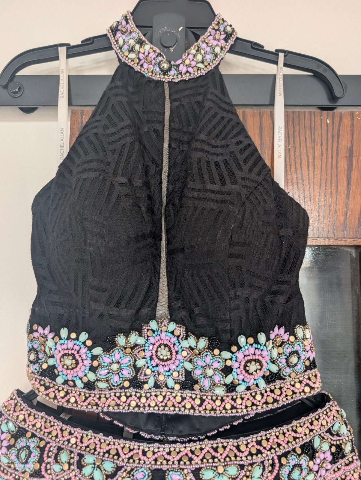 Rachel Allen Sz. 10 beaded Long Skirt & Top Absolutely Stunning! VERY SEXY!