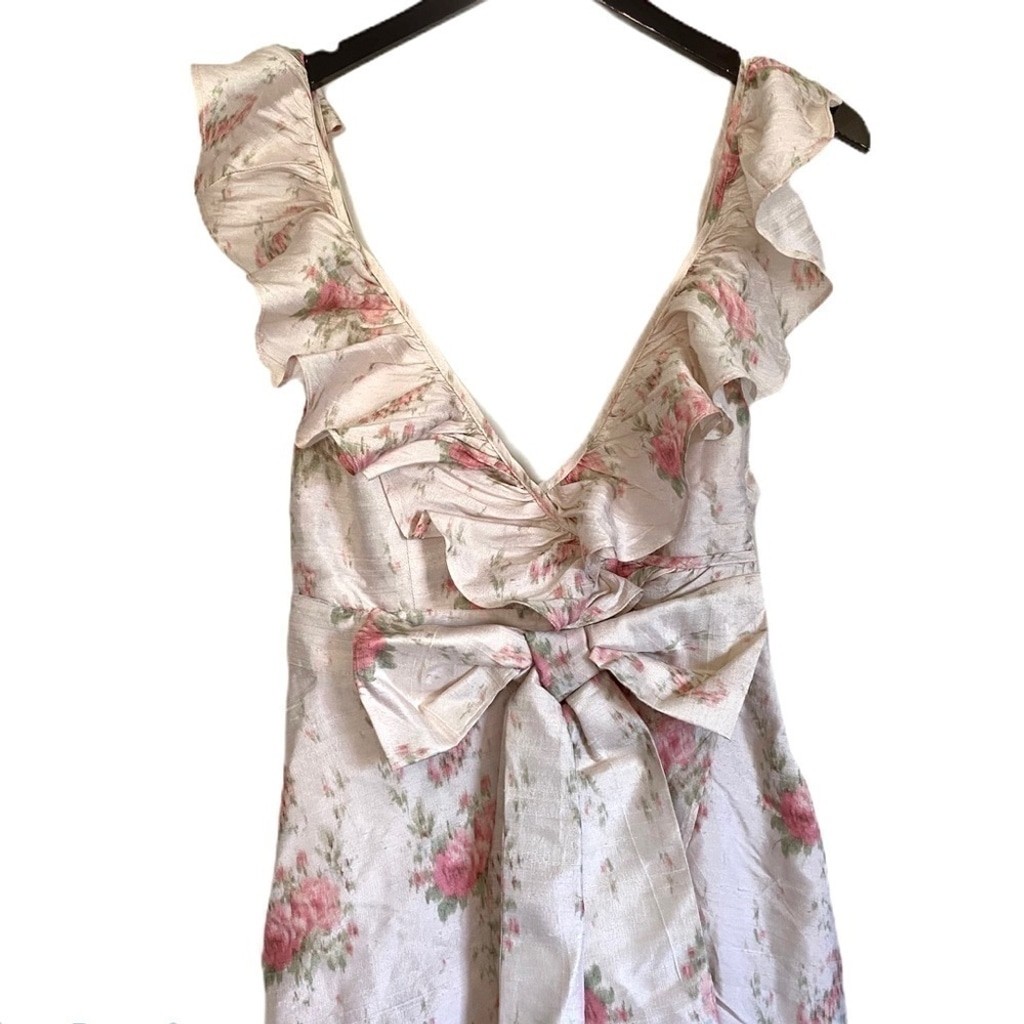 Nwt LOVESHACKFANCY Cosmo Hi Low Floral Dress 2