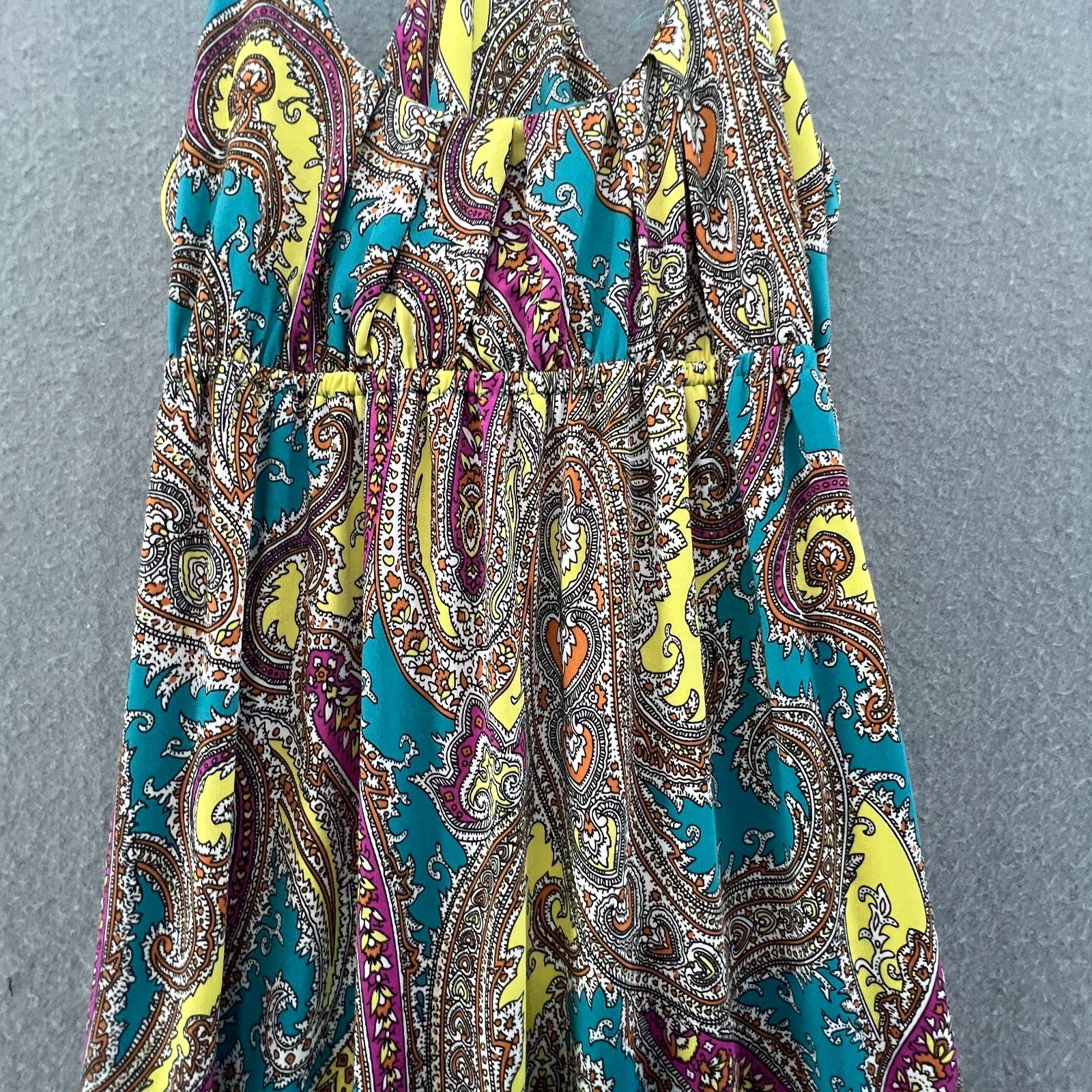Seductions Paisley Maxi Dress Boho Festival Beach Holiday Stretch UK 8