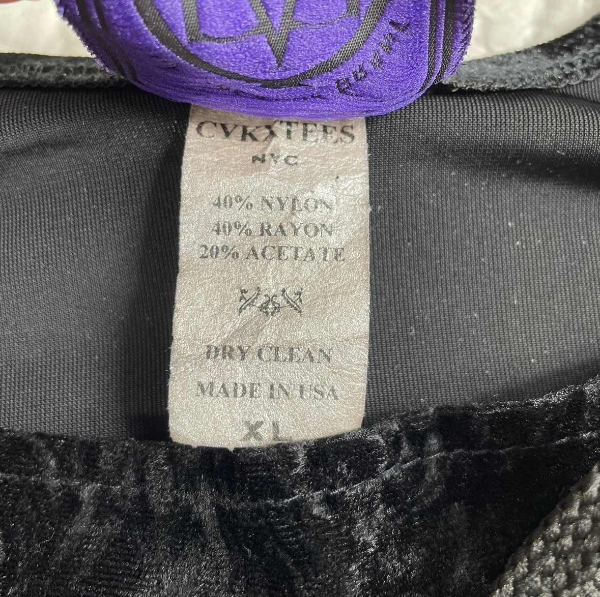 Cykxtees Purple And Black Velvet Lace Up Gothic Maxi Dress XL
