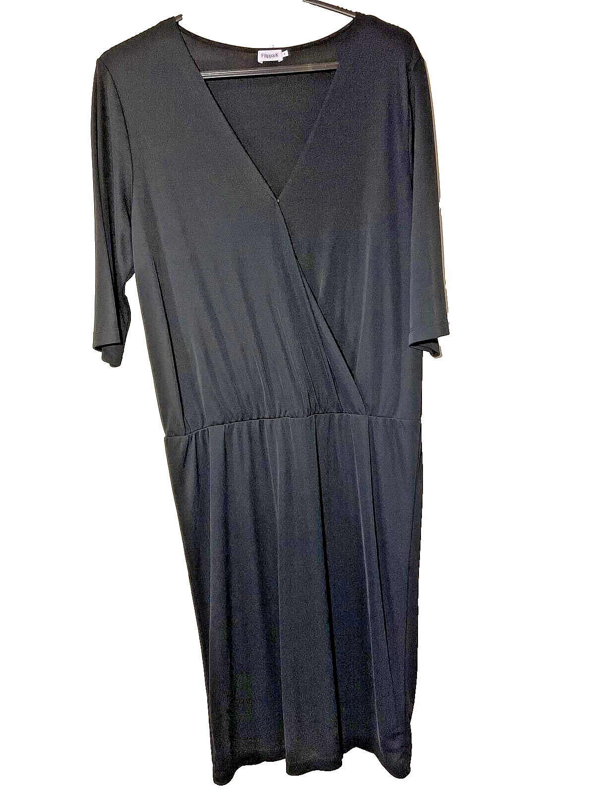 FILIPPA K Black Nadia Wrap Dress Small